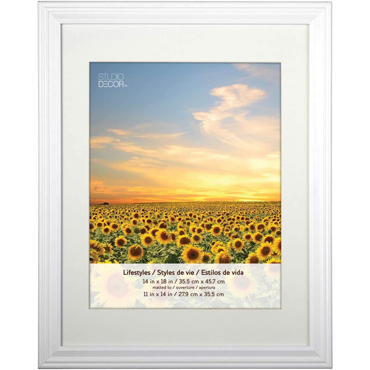4 Packs: 2 ct. (8 total) White 11&#x22; x 14&#x22; Frame with Mat, Lifestyles by Studio D&#xE9;cor&#xAE;